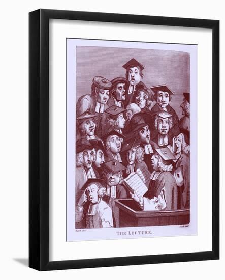 The Lecture by William Hogarth-William Hogarth-Framed Giclee Print