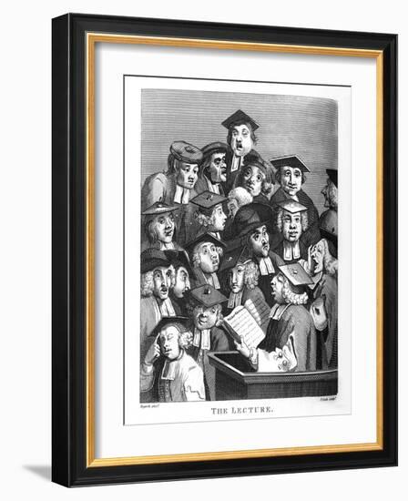 The Lecture by William Hogarth-William Hogarth-Framed Giclee Print