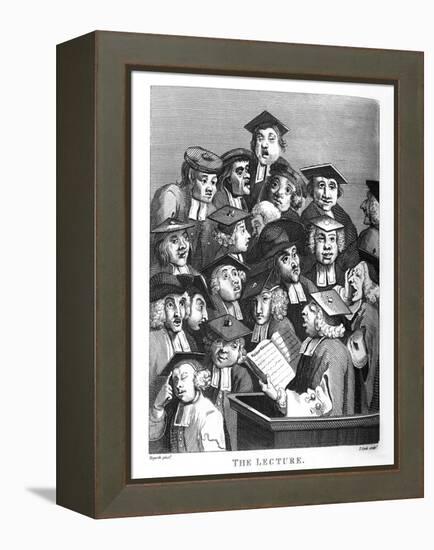 The Lecture by William Hogarth-William Hogarth-Framed Premier Image Canvas