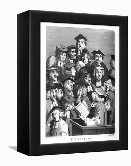 The Lecture by William Hogarth-William Hogarth-Framed Premier Image Canvas