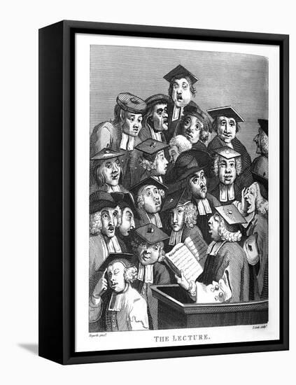 The Lecture by William Hogarth-William Hogarth-Framed Premier Image Canvas