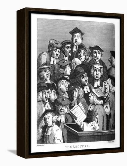 The Lecture by William Hogarth-William Hogarth-Framed Premier Image Canvas