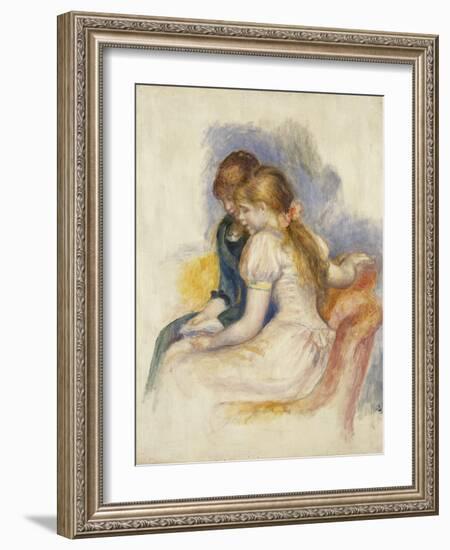 The Lecture; La Lecture, 1890-Pierre-Auguste Renoir-Framed Giclee Print