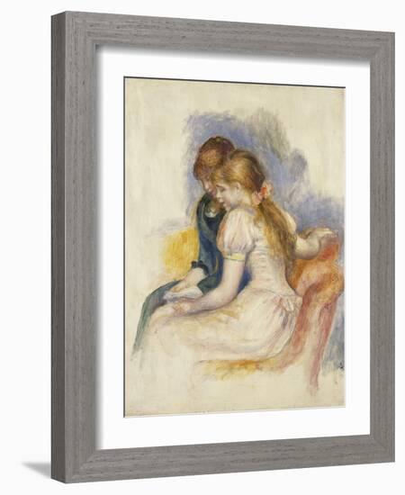 The Lecture; La Lecture, 1890-Pierre-Auguste Renoir-Framed Giclee Print