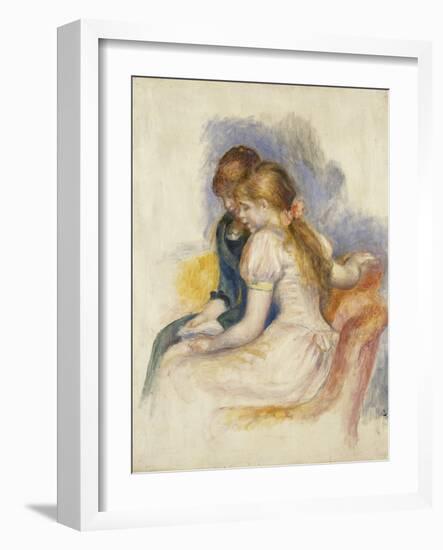 The Lecture; La Lecture, 1890-Pierre-Auguste Renoir-Framed Giclee Print