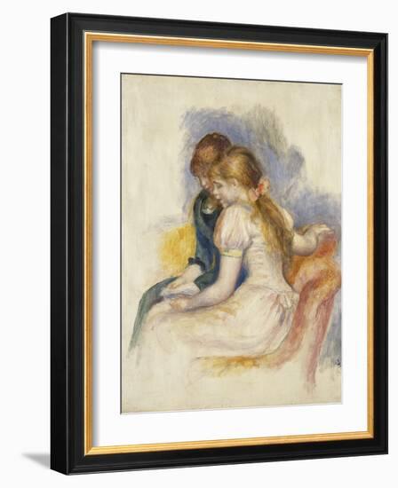 The Lecture; La Lecture, 1890-Pierre-Auguste Renoir-Framed Giclee Print