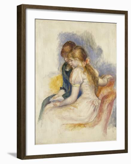 The Lecture; La Lecture, 1890-Pierre-Auguste Renoir-Framed Giclee Print