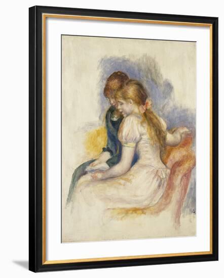 The Lecture; La Lecture, 1890-Pierre-Auguste Renoir-Framed Giclee Print