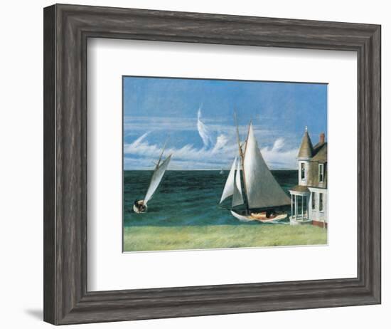 The Lee Shore-Edward Hopper-Framed Art Print