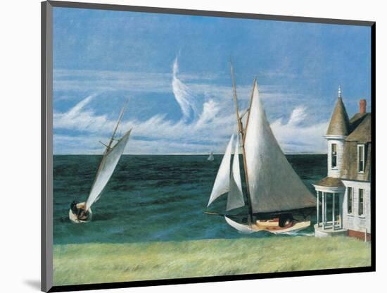 The Lee Shore-Edward Hopper-Mounted Art Print