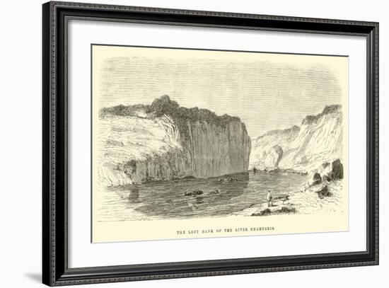 The Left Bank of the River Chahuaris-Édouard Riou-Framed Giclee Print