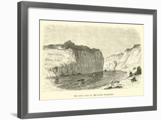 The Left Bank of the River Chahuaris-Édouard Riou-Framed Giclee Print