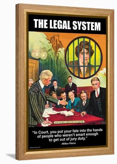 The Legal System-Wilbur Pierce-Framed Stretched Canvas