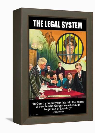 The Legal System-Wilbur Pierce-Framed Stretched Canvas