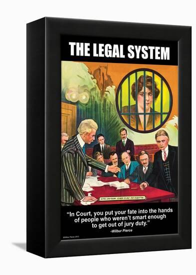 The Legal System-Wilbur Pierce-Framed Stretched Canvas