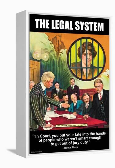 The Legal System-Wilbur Pierce-Framed Stretched Canvas