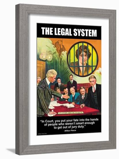 The Legal System-Wilbur Pierce-Framed Art Print