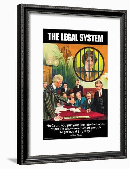 The Legal System-Wilbur Pierce-Framed Art Print