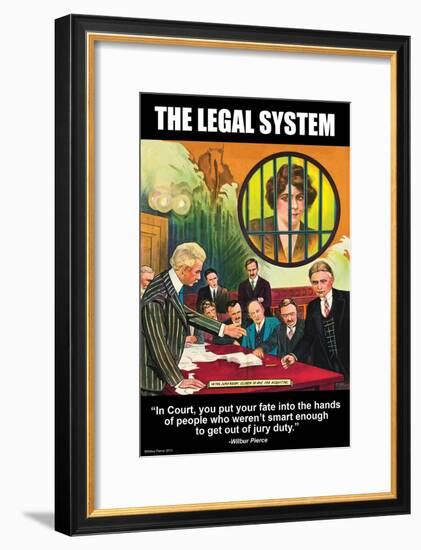 The Legal System-Wilbur Pierce-Framed Art Print