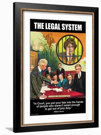 The Legal System-Wilbur Pierce-Framed Art Print