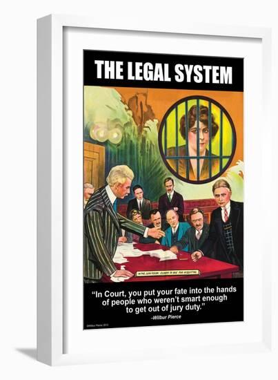 The Legal System-Wilbur Pierce-Framed Art Print