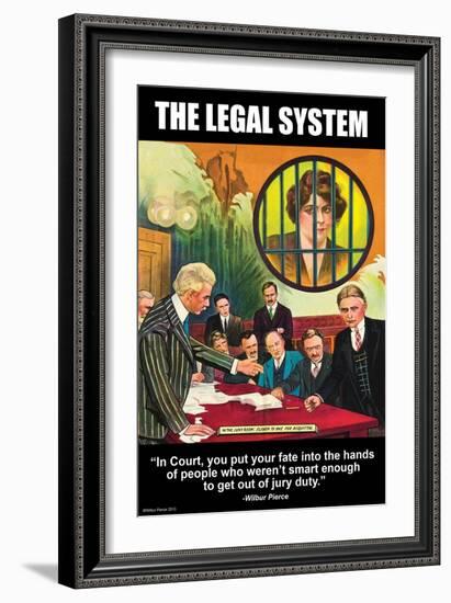 The Legal System-Wilbur Pierce-Framed Art Print