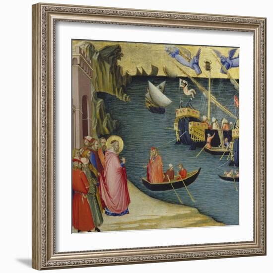 The Legend of Saint Nicholas-Ambrogio Lorenzetti-Framed Giclee Print