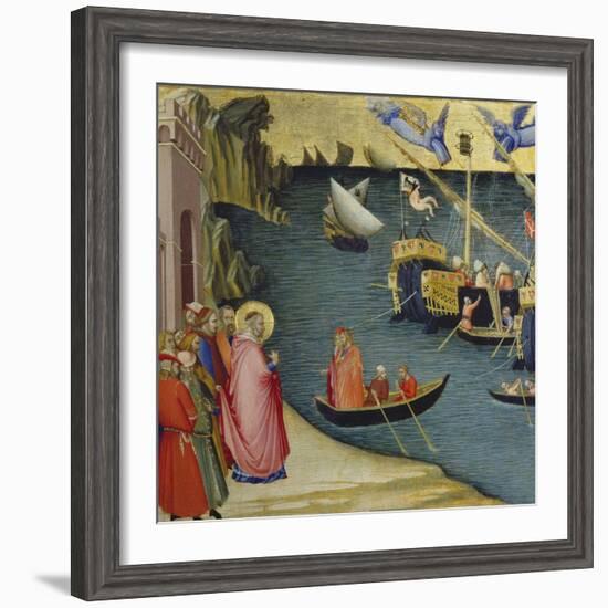 The Legend of Saint Nicholas-Ambrogio Lorenzetti-Framed Giclee Print