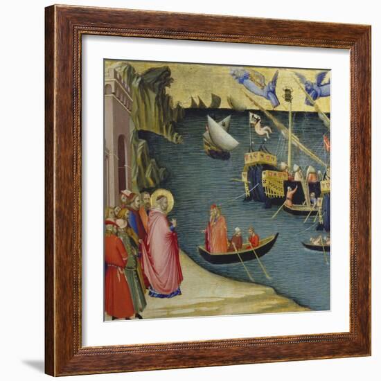 The Legend of Saint Nicholas-Ambrogio Lorenzetti-Framed Giclee Print