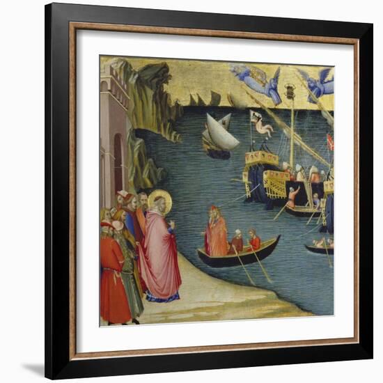 The Legend of Saint Nicholas-Ambrogio Lorenzetti-Framed Giclee Print