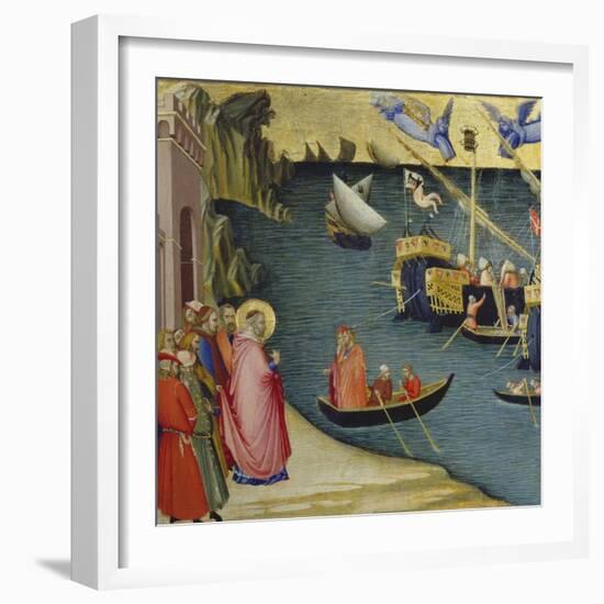 The Legend of Saint Nicholas-Ambrogio Lorenzetti-Framed Giclee Print