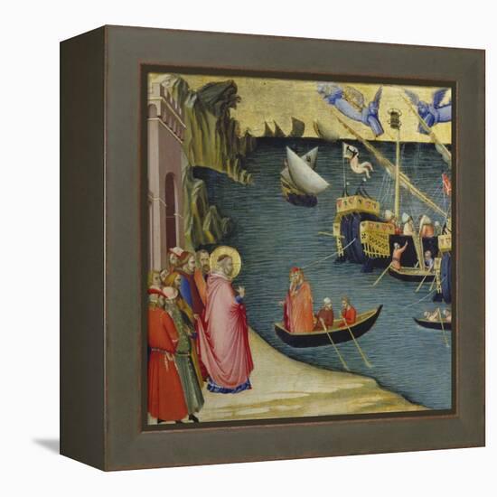 The Legend of Saint Nicholas-Ambrogio Lorenzetti-Framed Premier Image Canvas