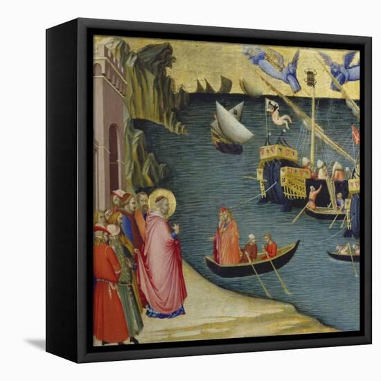 The Legend of Saint Nicholas-Ambrogio Lorenzetti-Framed Premier Image Canvas