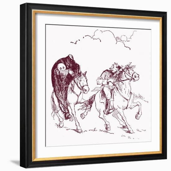 'The legend of Sleepy Hollow'-Frances Brundage-Framed Giclee Print