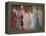 The Legend of the Cross, Adoration of the Holy Wood and Meeting of Solomon and Queen of Sheba-Piero della Francesca-Framed Premier Image Canvas