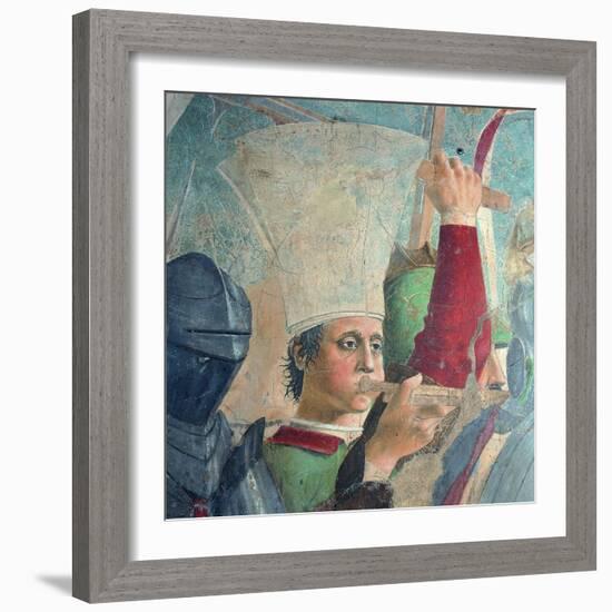 The Legend of the Cross: Defeat and Beheading of Chosroes (Battle of Heraclius Against Chosroes)-Piero della Francesca-Framed Giclee Print