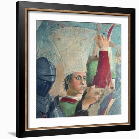 The Legend of the Cross: Defeat and Beheading of Chosroes (Battle of Heraclius Against Chosroes)-Piero della Francesca-Framed Giclee Print