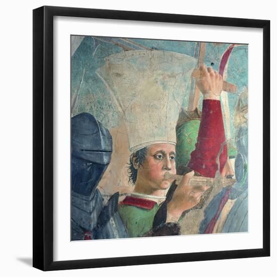 The Legend of the Cross: Defeat and Beheading of Chosroes (Battle of Heraclius Against Chosroes)-Piero della Francesca-Framed Giclee Print