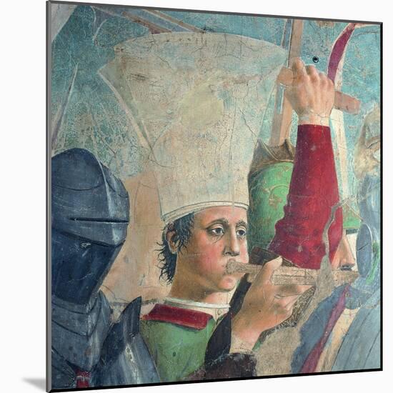 The Legend of the Cross: Defeat and Beheading of Chosroes (Battle of Heraclius Against Chosroes)-Piero della Francesca-Mounted Giclee Print