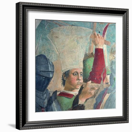 The Legend of the Cross: Defeat and Beheading of Chosroes (Battle of Heraclius Against Chosroes)-Piero della Francesca-Framed Giclee Print