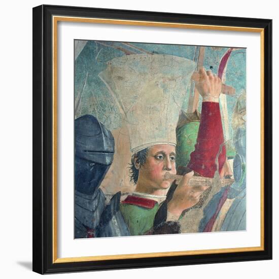 The Legend of the Cross: Defeat and Beheading of Chosroes (Battle of Heraclius Against Chosroes)-Piero della Francesca-Framed Giclee Print