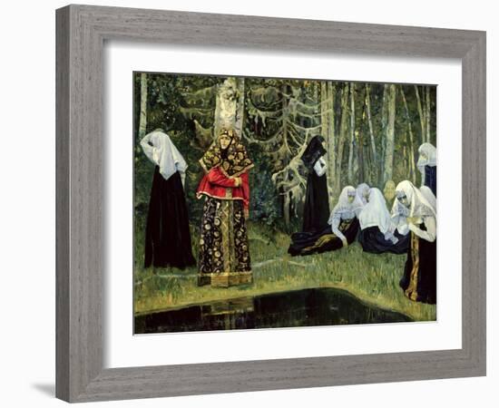 The Legend of the Invisible City of Kitezh, 1917-22-Mikhail Vasilievich Nesterov-Framed Giclee Print