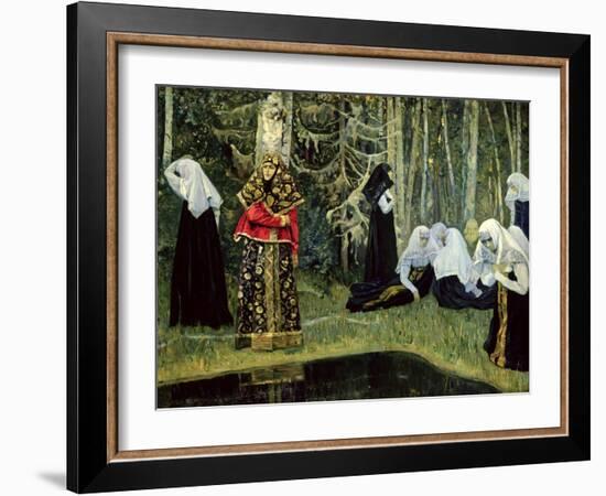 The Legend of the Invisible City of Kitezh, 1917-22-Mikhail Vasilievich Nesterov-Framed Giclee Print