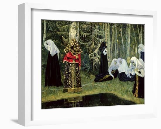 The Legend of the Invisible City of Kitezh, 1917-22-Mikhail Vasilievich Nesterov-Framed Giclee Print