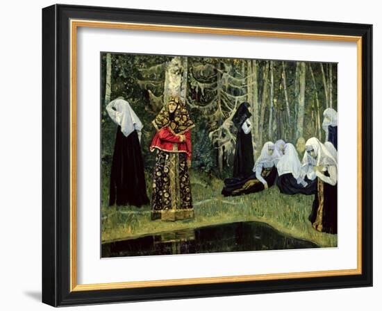 The Legend of the Invisible City of Kitezh, 1917-22-Mikhail Vasilievich Nesterov-Framed Giclee Print