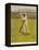 The Legendary Cricketer, Dr. W.G. Grace Poised with His Bat-null-Framed Premier Image Canvas