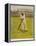 The Legendary Cricketer, Dr. W.G. Grace Poised with His Bat-null-Framed Premier Image Canvas