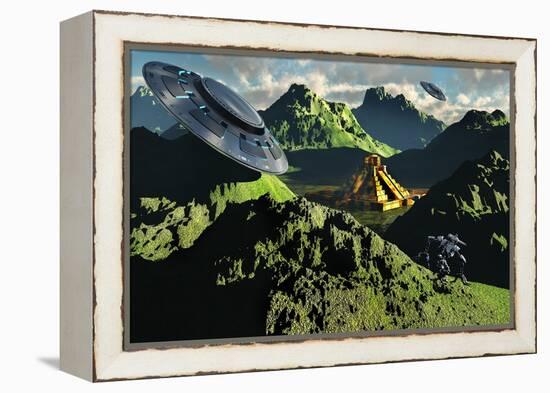 The Legendary South American Golden City of El Dorado in the Summer-null-Framed Stretched Canvas
