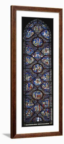 The Legends of Charlemagne, Stained Glass Window-null-Framed Giclee Print