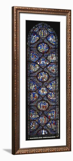 The Legends of Charlemagne, Stained Glass Window-null-Framed Giclee Print